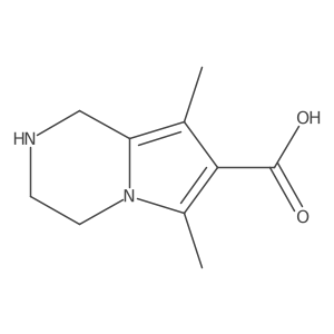6,8-dimethyl-1H,2H,3H,4H-pyrrolo[1,2-a]pyrazine-7-carboxylic acid结构式