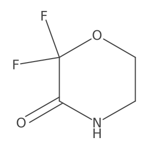 2,2-Difluoromorpholin-3-one结构式