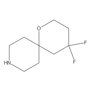 4,4-Difluoro-1-oxa-9-azaspiro[5.5]undecane结构式