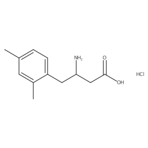 3-Amino-4-(2,4-dimethylphenyl)butanoic acid hydrochloride Structure