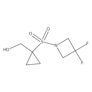 (1-((3,3-Difluoroazetidin-1-yl)sulfonyl)cyclopropyl)methanol结构式