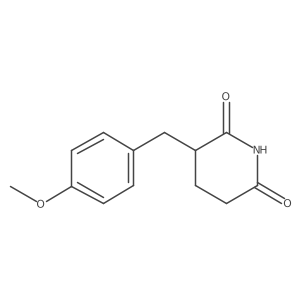 3-[(4-Methoxyphenyl)methyl]-2,6-piperidinedione Structure