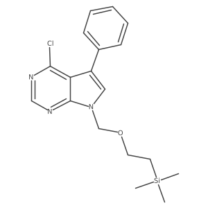 4-Chloro-5-phenyl-7-((2-(trimethylsilyl)ethoxy)methyl)-7H-pyrrolo[2,3-d]pyrimidine Structure