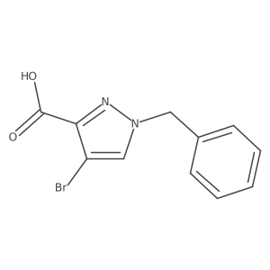 1-Benzyl-4-bromopyrazole-3-carboxylic acid结构式