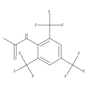 N-[2,4,6-Tris(trifluoromethyl)phenyl]acetamide结构式