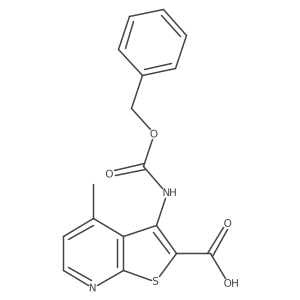 3-{[(Benzyloxy)carbonyl]amino}-4-methylthieno[2,3-b]pyridine-2-carboxylic acid Structure