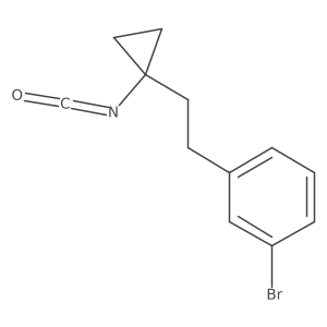 1-Bromo-3-[2-(1-isocyanatocyclopropyl)ethyl]benzene Structure