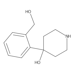4-[2-(Hydroxymethyl)phenyl]piperidin-4-ol结构式