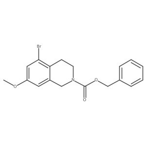 Benzyl 5-bromo-7-methoxy-1,2,3,4-tetrahydroisoquinoline-2-carboxylate Structure