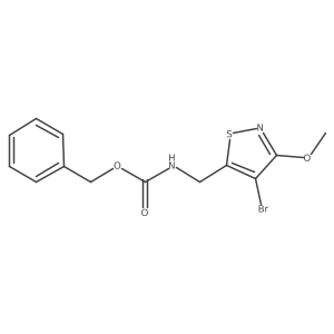 benzyl N-[(4-bromo-3-methoxy-1,2-thiazol-5-yl)methyl]carbamate结构式