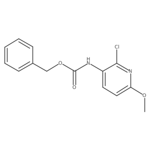 benzyl N-(2-chloro-6-methoxypyridin-3-yl)carbamate结构式