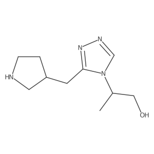 2-(3-(Pyrrolidin-3-ylmethyl)-4H-1,2,4-triazol-4-yl)propan-1-ol Structure