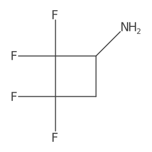 2,2,3,3-Tetrafluorocyclobutan-1-amine结构式
