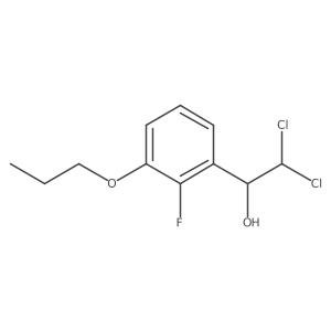 2,2-Dichloro-1-(2-fluoro-3-propoxyphenyl)ethanol Structure