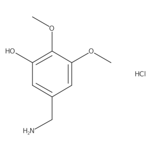 5-(Aminomethyl)-2,3-dimethoxyphenol hydrochloride Structure