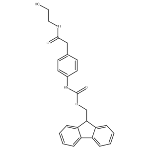 (9H-fluoren-9-yl)methyl N-(4-{[(2-hydroxyethyl)carbamoyl]methyl}phenyl)carbamate结构式