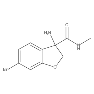 3-Amino-6-bromo-2,3-dihydro-N-methyl-3-benzofurancarboxamide Structure