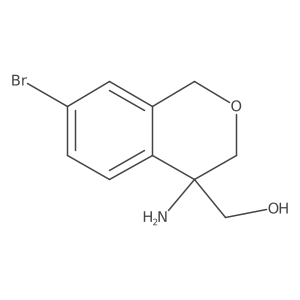 (4-Amino-7-bromoisochroman-4-yl)methanol结构式