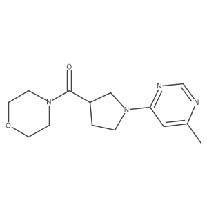 4-[1-(6-Methylpyrimidin-4-yl)pyrrolidine-3-carbonyl]morpholine Structure