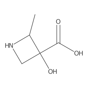 3-Hydroxy-2-methyl-azetidine-3-carboxylic acid结构式