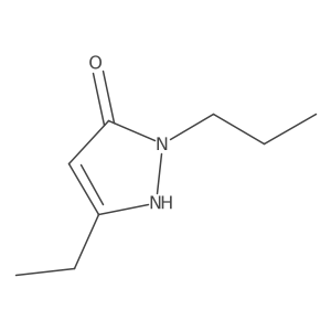 5-Ethyl-2-propyl-pyrazol-3-OL结构式