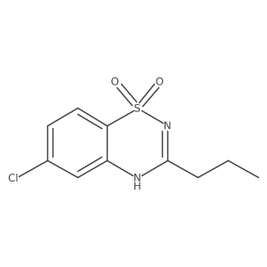 6-chloro-3-propyl-4H-1lambda6,2,4-benzothiadiazine 1,1-dioxide结构式
