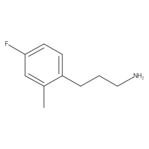 3-(4-Fluoro-2-methylphenyl)propan-1-amine Structure