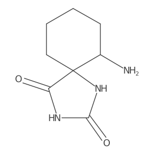 6-Amino-1,3-diazaspiro[4.5]decane-2,4-dione结构式