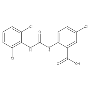 5-Chloro-2-[3-(2,6-dichloro-phenyl)-ureido]-benzoic acid结构式