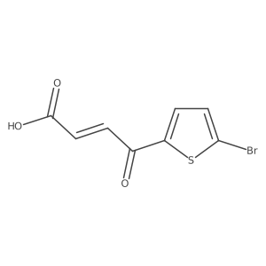 (2E)-4-(5-Bromothiophen-2-yl)-4-oxobut-2-enoic acid结构式