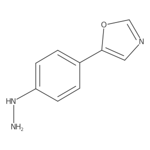 5-(4-Hydrazinylphenyl)oxazole Structure
