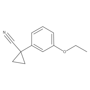 1-(3-Ethoxyphenyl)cyclopropane-1-carbonitrile Structure