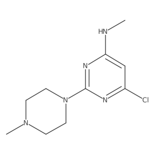 6-chloro-N-methyl-2-(4-methylpiperazin-1-yl)pyrimidin-4-amine结构式