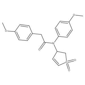 N-(1,1-dioxido-2,3-dihydrothien-3-yl)-N,2-bis(4-methoxyphenyl)acetamide Structure