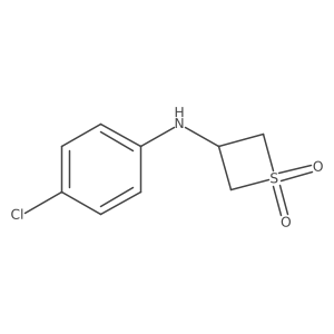 3-((4-Chlorophenyl)amino)thietane 1,1-dioxide Structure