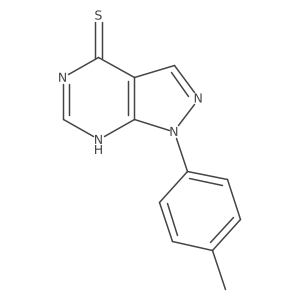 1-(4-methylphenyl)-1H-pyrazolo[3,4-d]pyrimidine-4-thiol结构式
