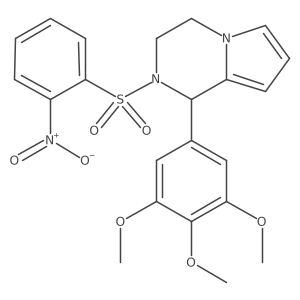 2-((2-Nitrophenyl)sulfonyl)-1-(3,4,5-trimethoxyphenyl)-1,2,3,4-tetrahydropyrrolo[1,2-a]pyrazine Structure