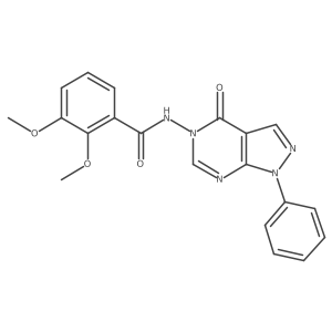 2,3-dimethoxy-N-(4-oxo-1-phenyl-1H-pyrazolo[3,4-d]pyrimidin-5(4H)-yl)benzamide Structure