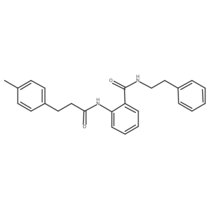 4-Methyl-N-[2-[[(2-phenylethyl)amino]carbonyl]phenyl]benzenepropanamide结构式