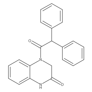 4-(2,2-diphenylacetyl)-3,4-dihydroquinoxalin-2(1H)-one结构式