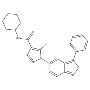 N-cyclohexyl-5-methyl-1-(3-phenyl-2,1-benzoxazol-5-yl)-1H-1,2,3-triazole-4-carboxamide Structure