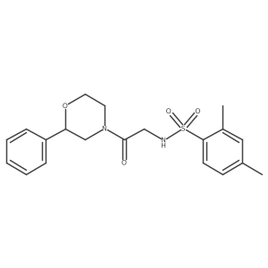 2,4-dimethyl-N-(2-oxo-2-(2-phenylmorpholino)ethyl)benzenesulfonamide Structure