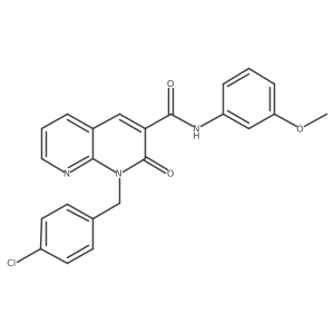 1-(4-chlorobenzyl)-N-(3-methoxyphenyl)-2-oxo-1,2-dihydro-1,8-naphthyridine-3-carboxamide Structure