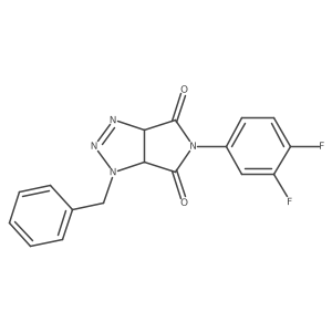 1-benzyl-5-(3,4-difluorophenyl)-1,6a-dihydropyrrolo[3,4-d][1,2,3]triazole-4,6(3aH,5H)-dione Structure