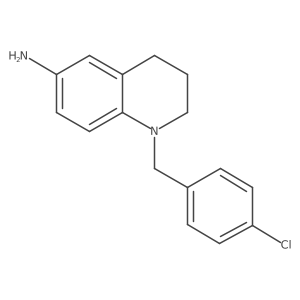1-[(4-Chlorophenyl)methyl]-1,2,3,4-tetrahydroquinolin-6-amine结构式