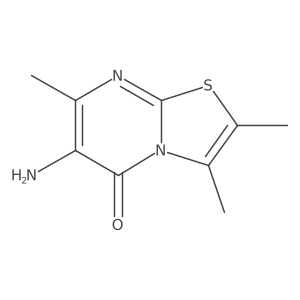 6-amino-2,3,7-trimethyl-5H-[1,3]thiazolo[3,2-a]pyrimidin-5-one结构式
