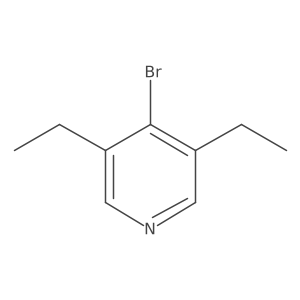 Pyridine, 4-bromo-3,5-diethyl-结构式