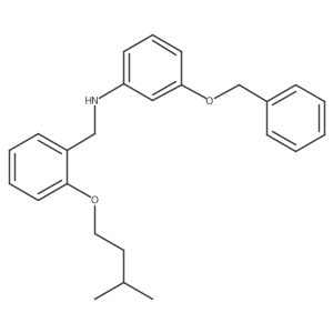 3-(Benzyloxy)-N-[2-(isopentyloxy)benzyl]aniline Structure