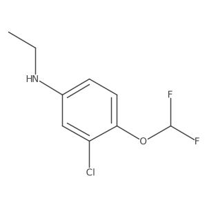 3-chloro-4-(difluoromethoxy)-N-ethylaniline Structure
