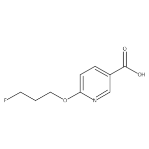 6-(3-Fluoropropoxy)nicotinic acid结构式